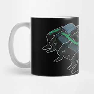 Green Rocket League Car with Boost Mug